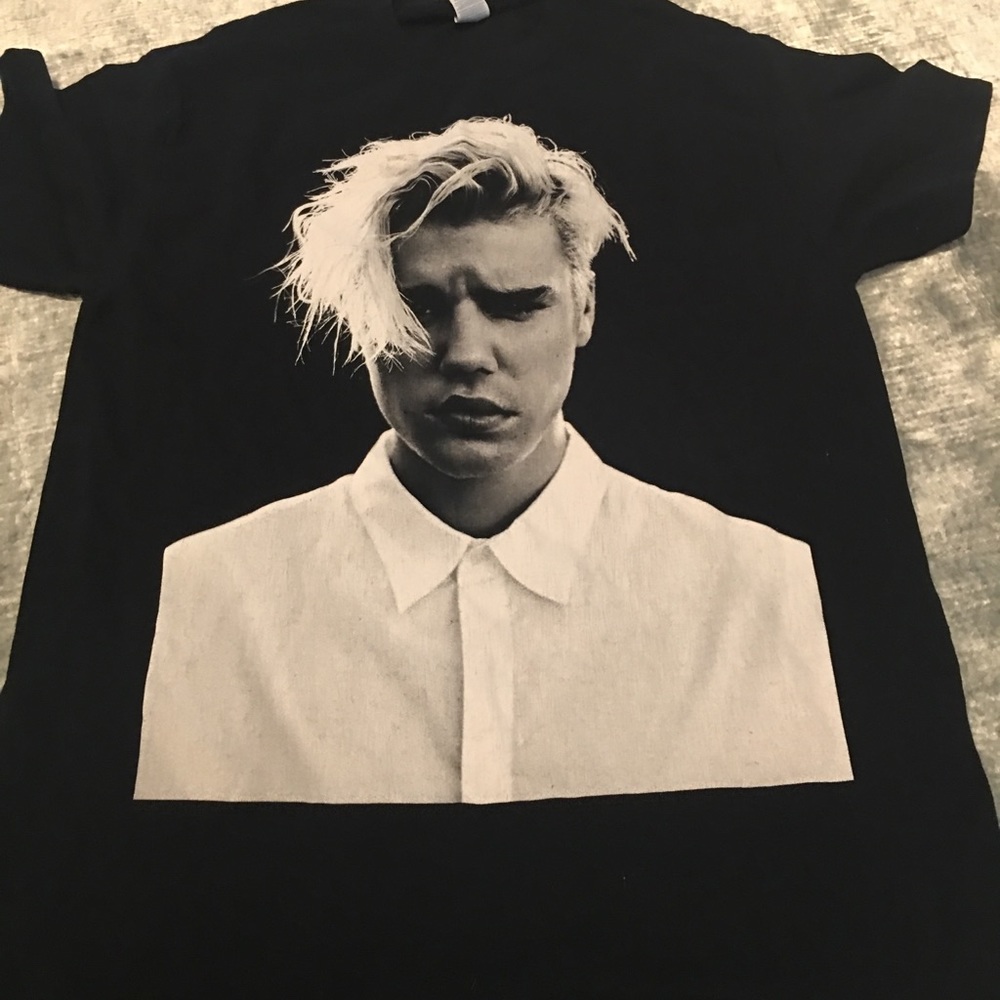 Two Concert t shirts Justin Bieber